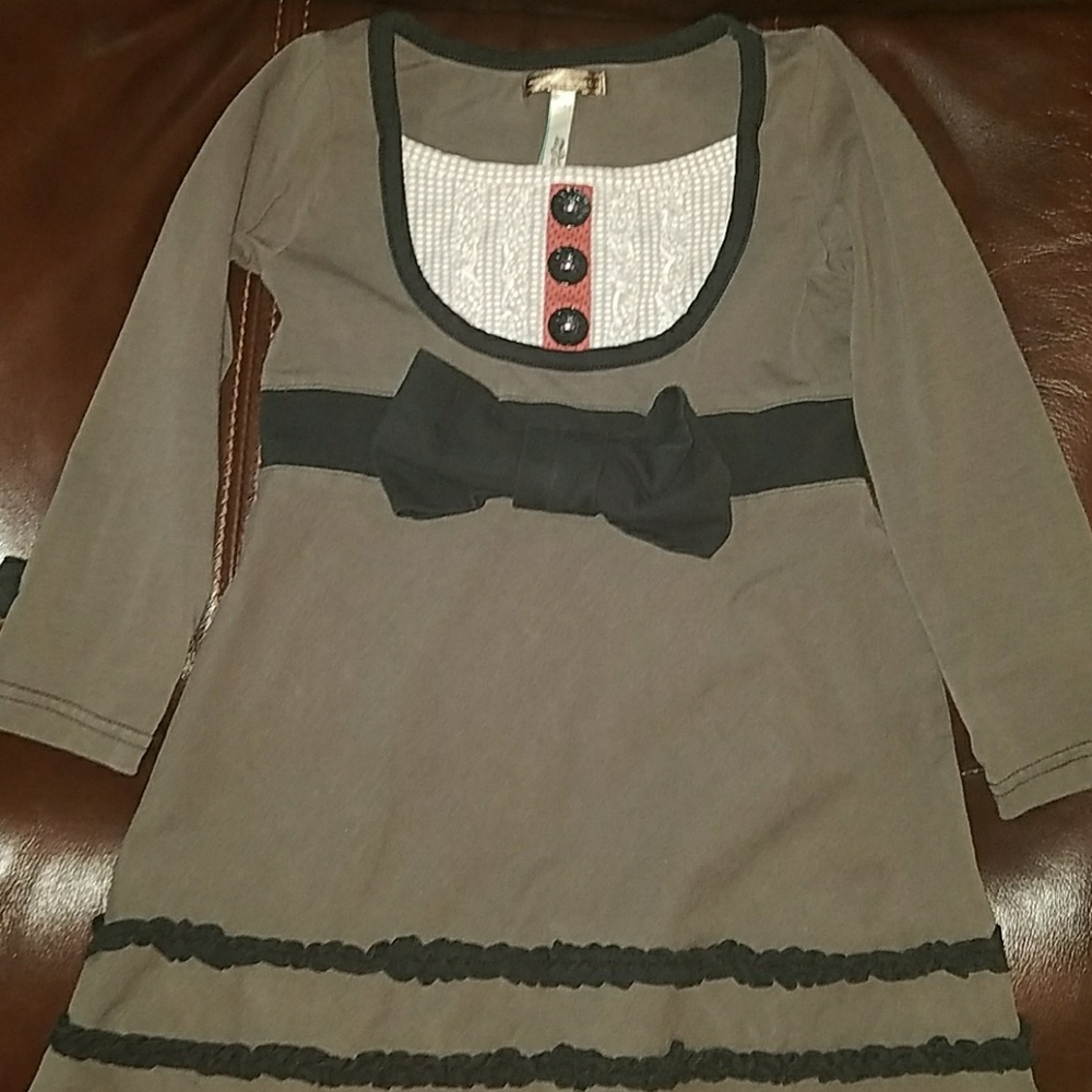 Matilda Jane You & Me Tuxedo Betty dress 2t